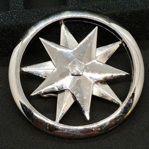 Silver Star Belt Buckle